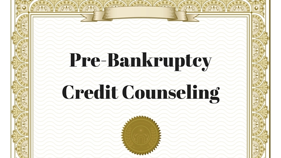 Pre-Bankruptcy Credit Counseling 